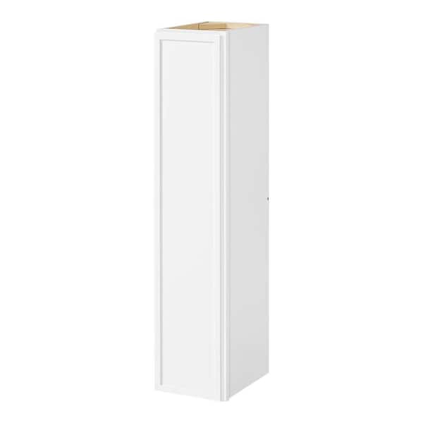 Leyton 9 in. W x 12 in. D x 42 in. H Ready to Assemble Plywood Slim Shaker Wall Kitchen Cabinet in Alpine White