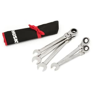 72-Tooth Large SAE Flex Head Ratcheing Wrench Set (5-Piece)