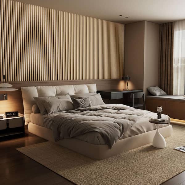 Mlfortlife Oak 0.83 in. x 1.97 ft. x 3.94 ft. Half Round Slat