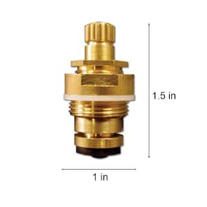 1 3/16 in. 16 pt Broach Hot Side Stem for Central Brass Replaces K-1-C