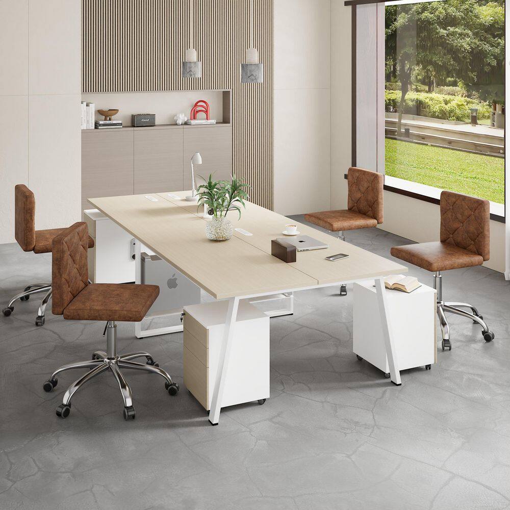 VECELO Swivel Ergonomic High Back Mesh Office Chair with Retractable Footrest - Thumbnail 4