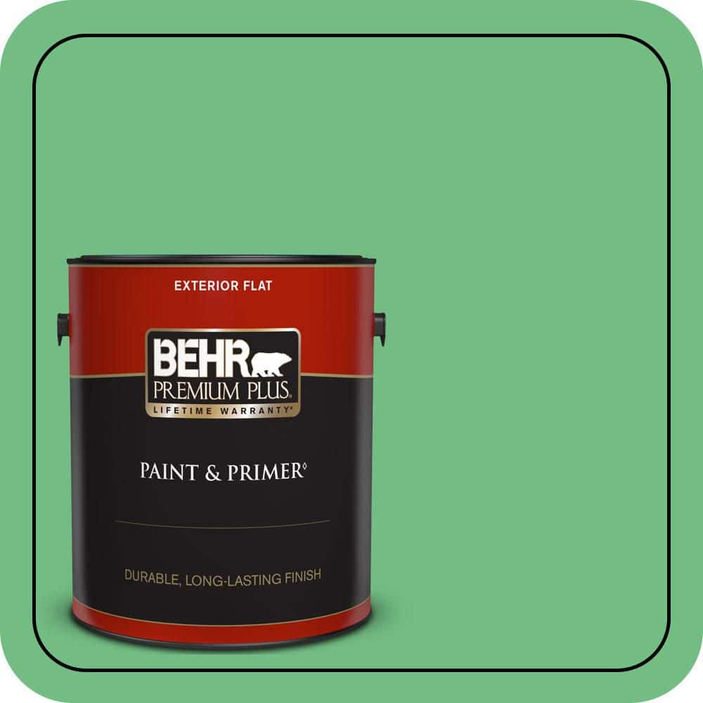 1 gal. #P400-5 Winter Shamrock Flat Exterior Paint & Primer price history on PriceWatchPro