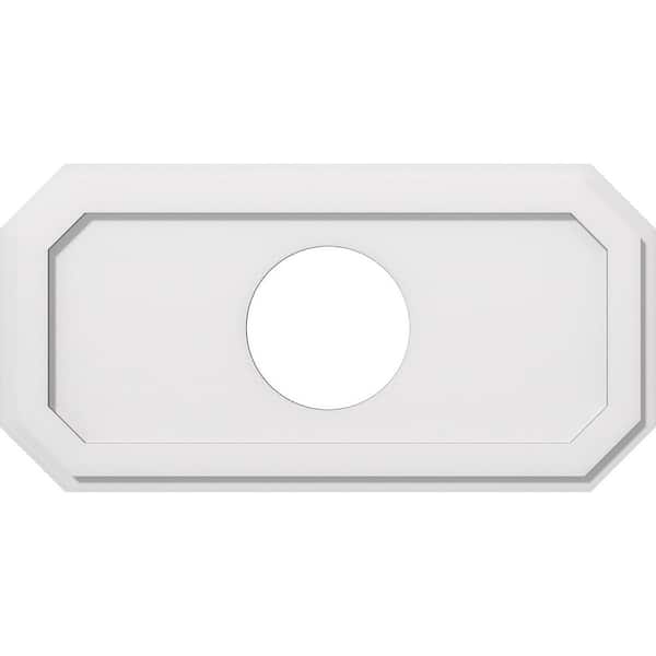 Ekena Millwork 28 in. W x 14 in. H x 7 in. ID x 1 in. P Emerald Architectural Grade PVC Contemporary Ceiling Medallion