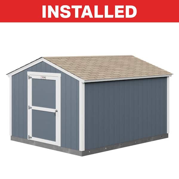 Professionally Installed Tahoe Series Sierra 10 ft. x 12 ft. Painted Wood Storage Shed 6 ft. High Sidewall (120 sq. ft.)