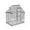 Harmony 6 ft. x 4 ft. Silver/Clear DIY Greenhouse Kit