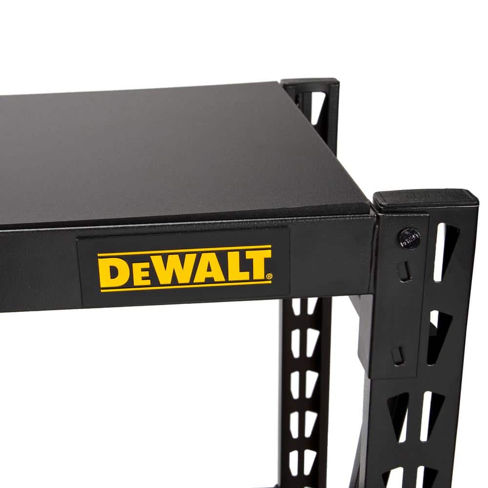 DEWALT Heavy-Duty 3-Shelf Black Steel Storage Rack, 50"W x 18"D x 48"H
