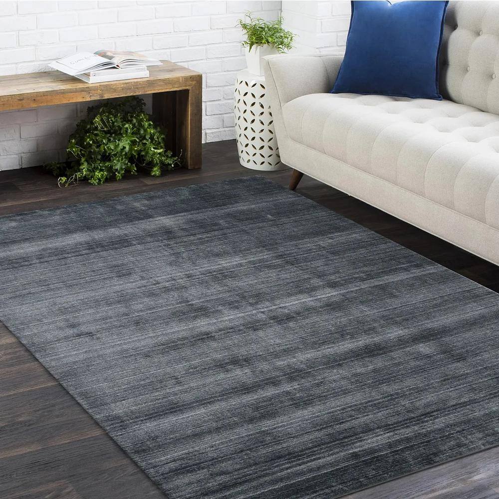 Marengo Stripe Hand-Knotted Wool Blend 8' x 10' Area Rug