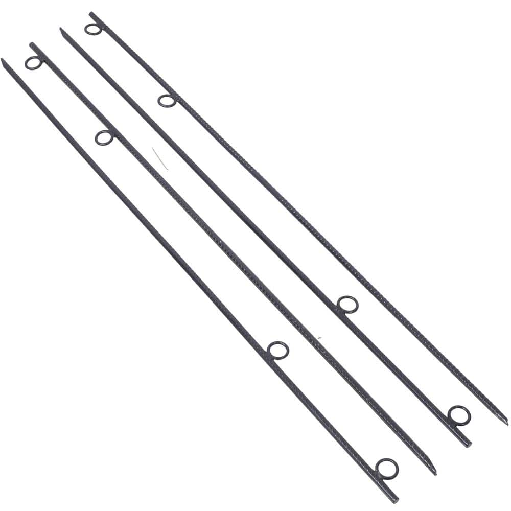 Grip Rebar 55.5 in. Steel Durable Tent Canopy Ground Stakes with Angled End