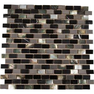 Midnight Pearl 12.2 in. x 11.61 in. Mixed Multi-Surface Wall Tile (10 sq. ft./Case)