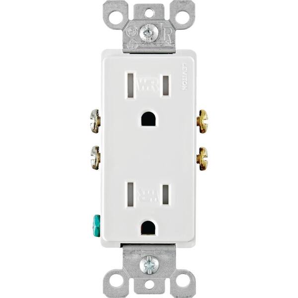 thumbnail image 2 of Leviton Tamper-Resistant Decora Duplex Receptacle – Light Almond – 20A – T5825-T 2 of 5