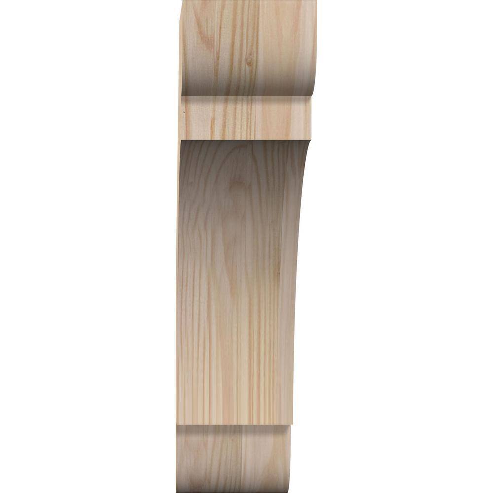 14" Smooth Douglas Fir Wood Corbel Brace