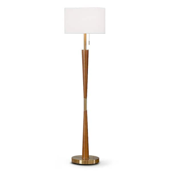 Antique Brass Wood Floor Lamp, Better Homes Gardens Floor Lamp Brushed Brass Finish