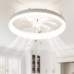 Artika Butterfly 16.61-inch 1-light Chrome Integrated LED Ceiling  Flushmount Light Fixture