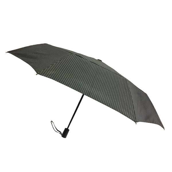 London Fog 44 in. Arc Windguard Travel Umbrella in Black Millenium