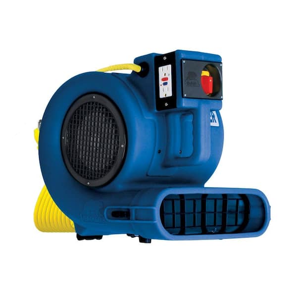 Low Amp 2700 CFM Daisy Chainable Air Mover-Floor Dryer-Carpet Dryer-Safety Certified