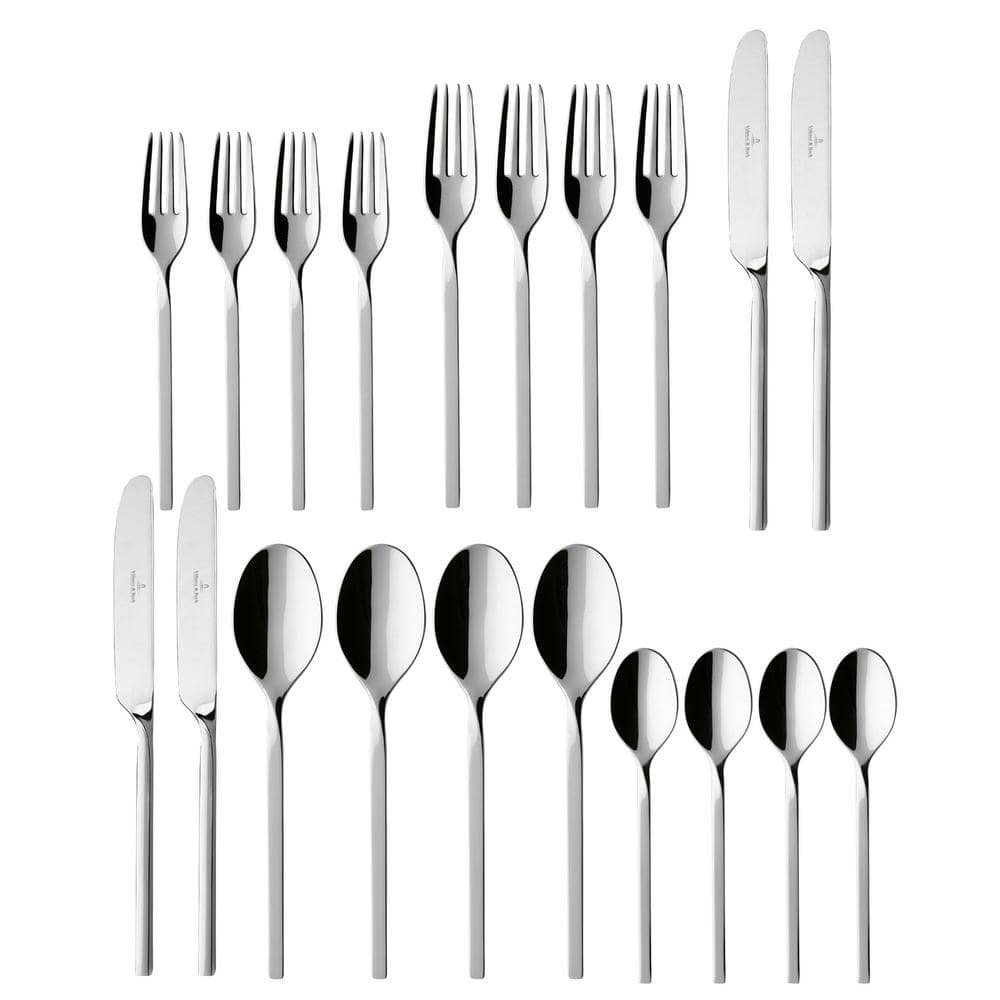 Modern Stainless Steel 20-Piece Flatware Set