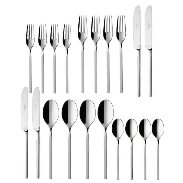 New Wave 20 Piece 18/10 Stainless Steel Flatware Set (Service for 4)