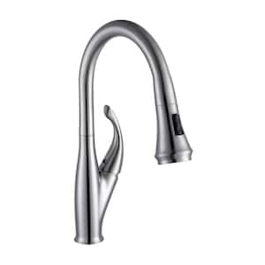 9.68 in. Single-Handle Pull-Down Sprayer Kitchen Faucet in Chrome
