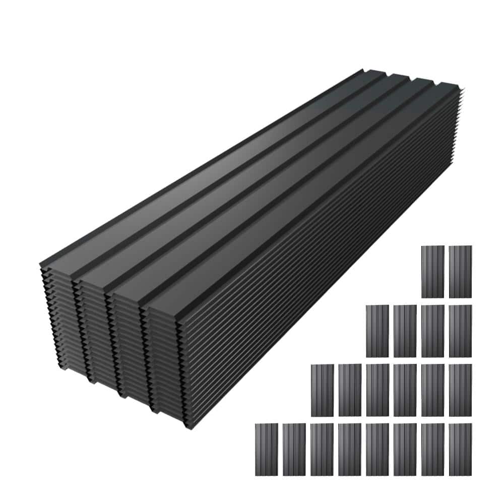 Metal Roof Panel Length 72.8IN 20PCS Galvanized Roof Panels Waterproof for Outdoor Storage Stables Garages Sheds price history on PriceWatchPro
