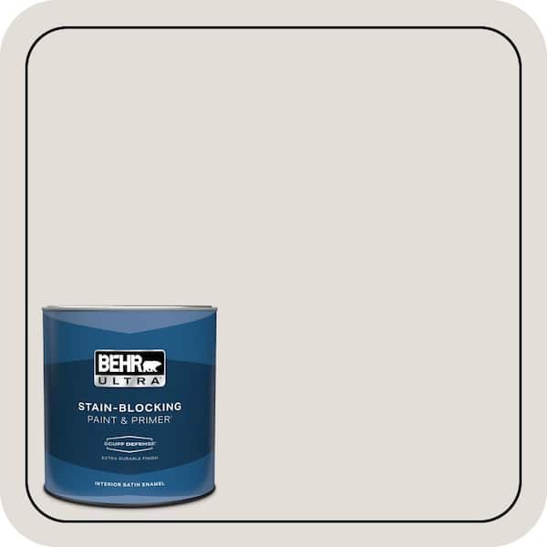 BEHR ULTRA 1 qt. #BWC-21 Poetic Light Extra Durable Satin Enamel Interior Paint & Primer