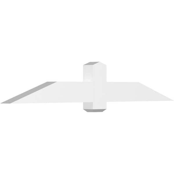 Ekena Millwork Eugene 72 in. W x 12 in. H x 4 in. D Signature Polyurethane Bracket