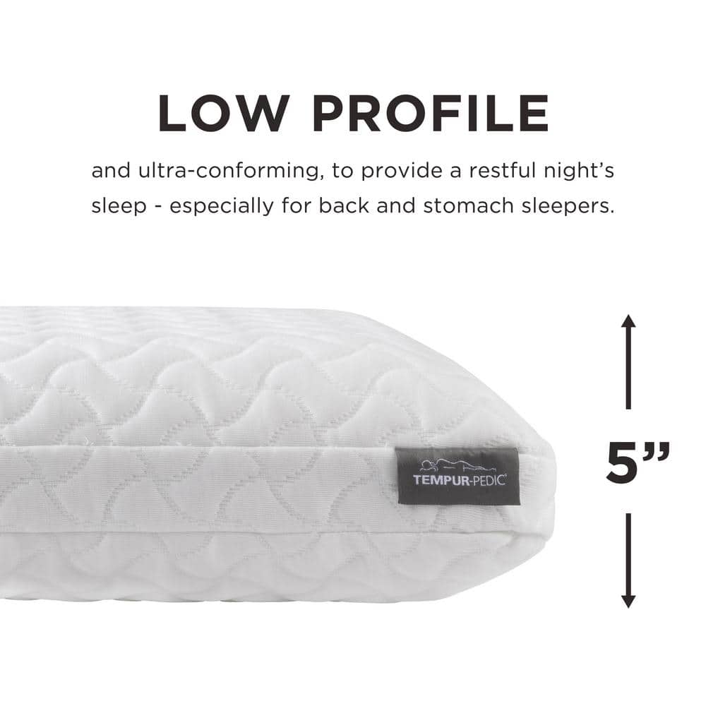 Standard White Memory Foam Cloud Pillow with Washable Cover