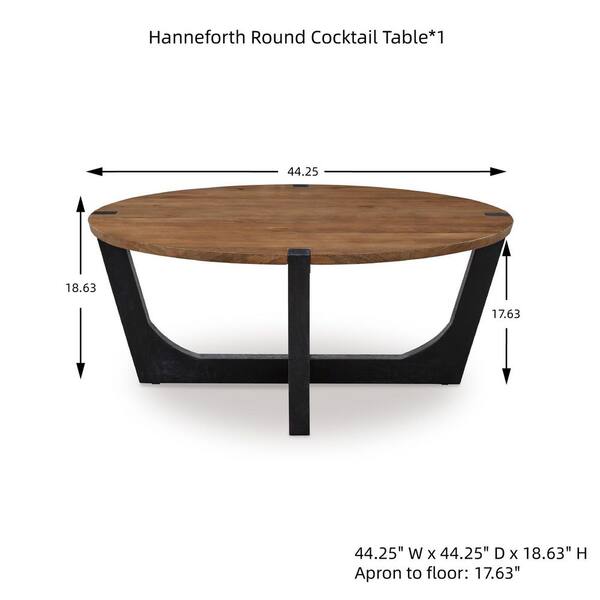 Hanneforth Coffee Table - Brown/Black Hanneforth Coffee Table - Brown/Black