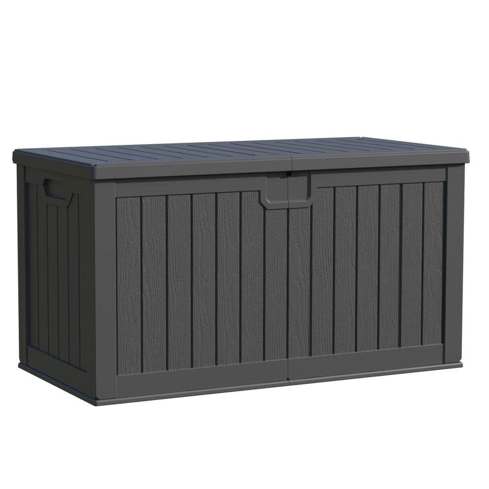 Patiowell Black 230 Gallon Lockable Resin Deck Box