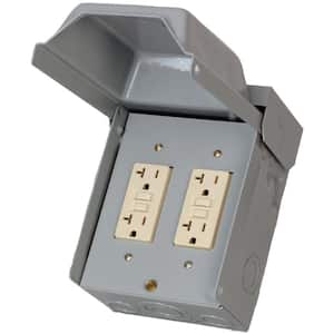 Unmetered Surface Power Outlets - 20A, Dual with GFCI