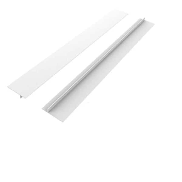 2-Pack 21 in. L White Silicone Stove Counter Gap Cover, Stove Gap Filler, Heat Resistant Gap Guards, Dishwasher Safe