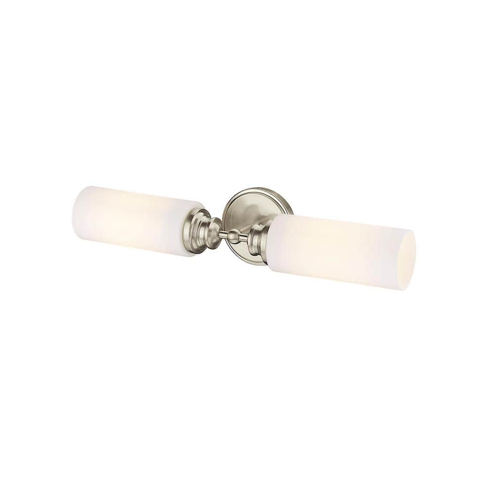Modern Gold Dual Cylinder Wall Sconce