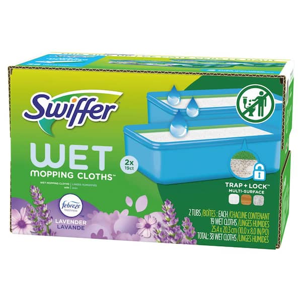 Swiffer Sweeper Wet Mopping Pads, Lavender, 24 Count 