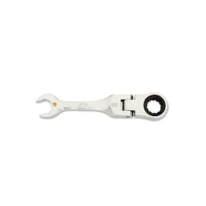 10 mm Metric 72-Tooth Stubby Flex Head Combination Ratcheting Wrench