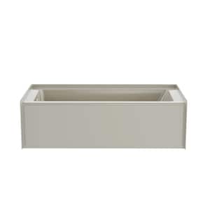 PROJECTA 66 in. x 32 in. Skirted Whirlpool Bathtub with Heater with Left Drain in Oyster