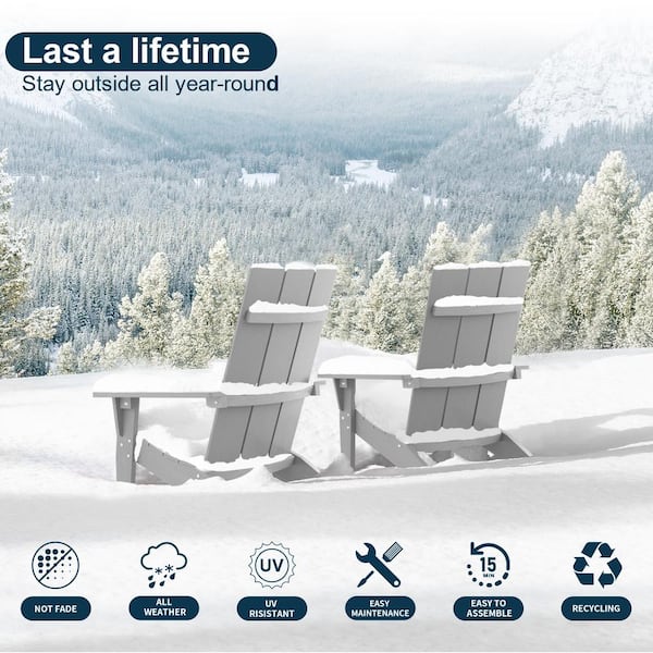 Lifetime adirondack chair discount grey