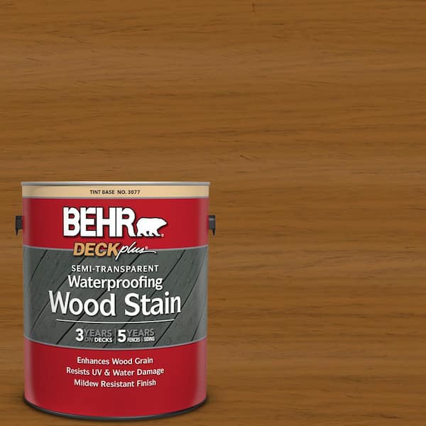 BEHR DECKplus 1 gal. #ST-134 Curry Semi-Transparent Waterproofing Exterior Wood Stain