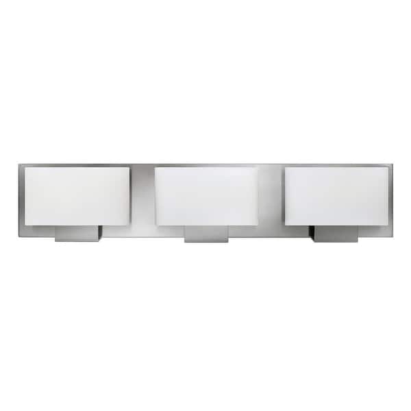 Mila 24 in. 3 Light Brushed Nickel Vanity Light