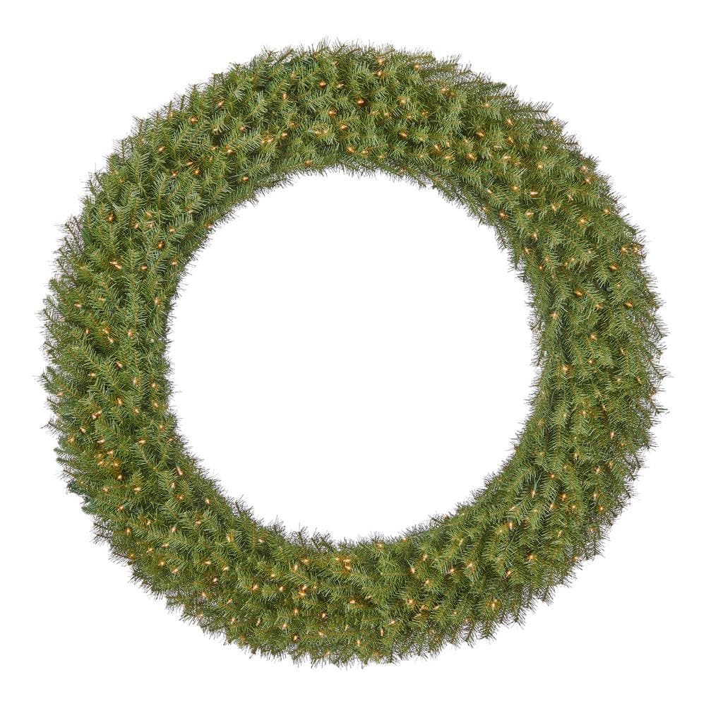 Home Accents Holiday 60 in Prelit Norwood Fir Wreath NF-60WLO - The ...