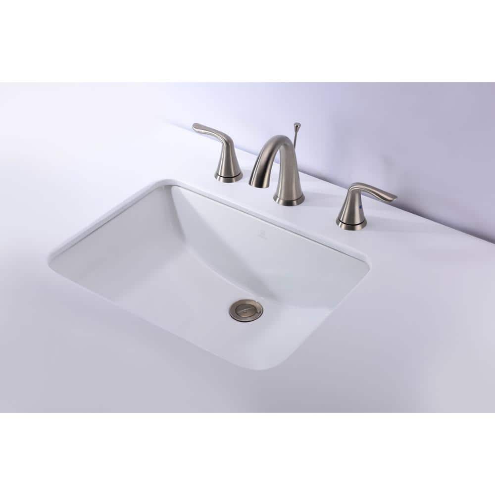 Pegasus 21'' Glossy White Ceramic Undermount Bathroom Sink