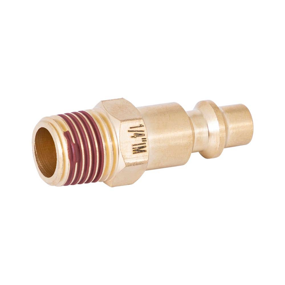 Husky 1/4 in. Male Corrosion Resistant Solid Brass Industrial Type