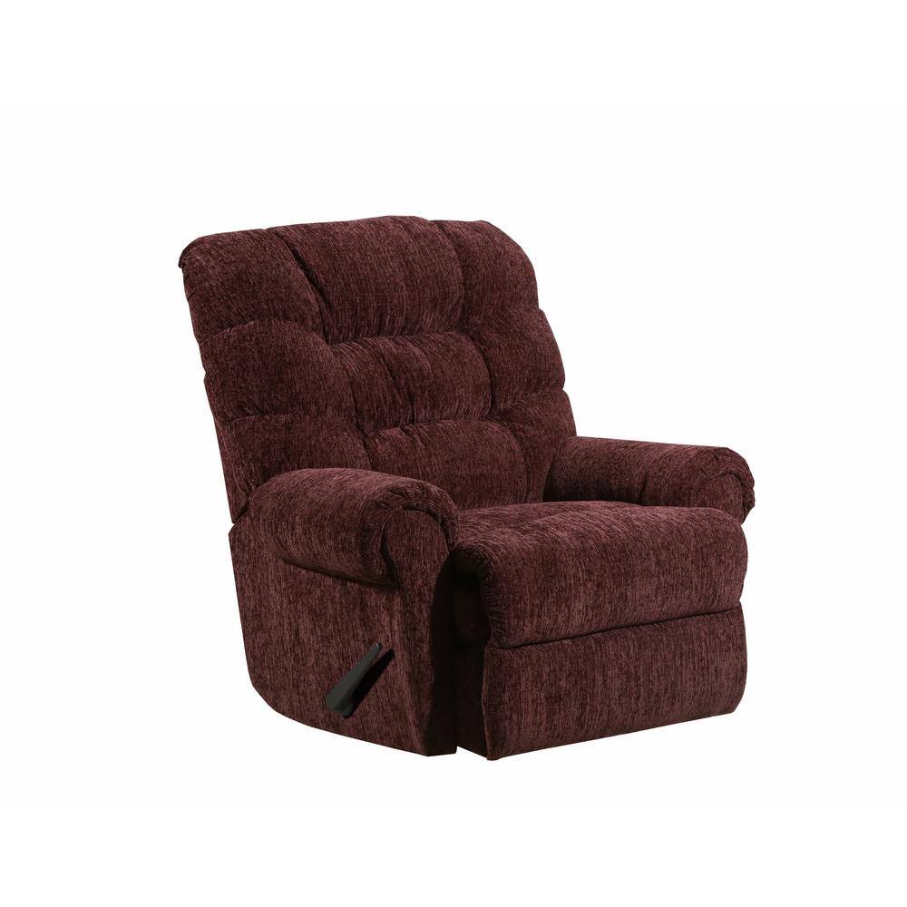 Lane Reflex 40 in. Width Big and Tall Merlot Pattern Chenille Rocking Zero Gravity Recliner4204