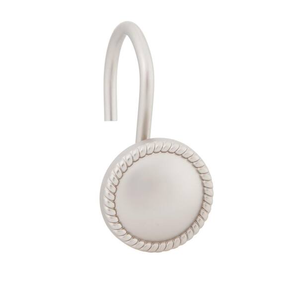 Kenney Erin Decorative Shower Curtain Hooks 12 Ser Kn62151c The Home Depot Kenney Erin Decorative Shower Curtain, Decorative Shower Curtain Rings