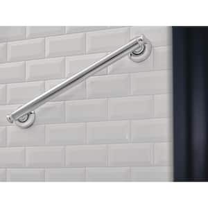 Banbury 18 in. x 1-1/4 in. Concealed Screw Grab Bar with Press and Mark in Chrome
