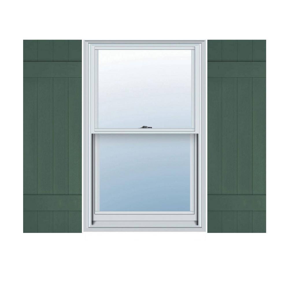 14 in. W x 36 in. H TailorMade Four Board Joined (2 Batten), Board-n-Batten Shutters - Forest Green price history on PriceWatchPro