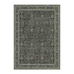 HaiiMeid Star Brown 9 ft. x 12 ft. Distressed Vintage Floral Area Rug ...