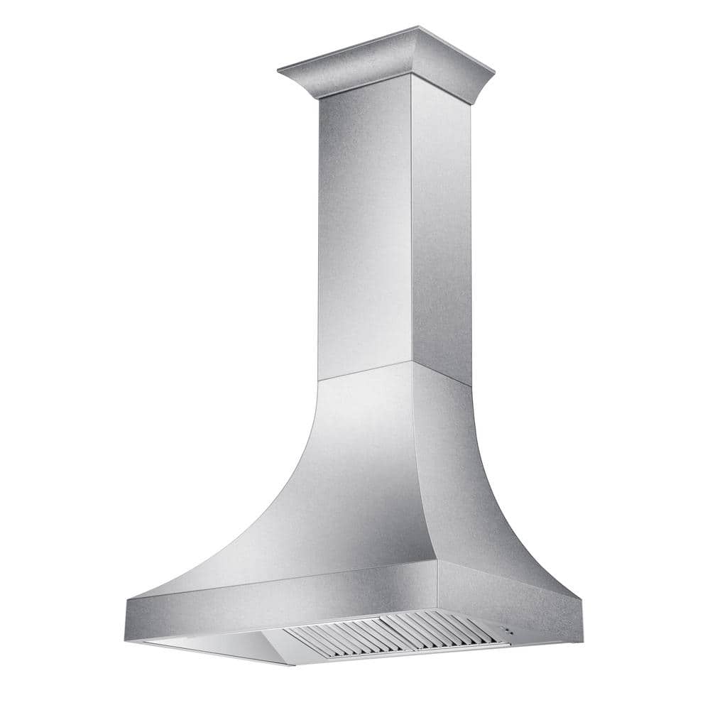 30 in. Designer Series Satin Stainless Steel Ducted Wall Range Hood