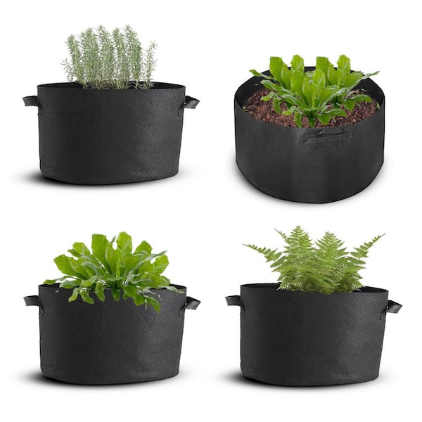 Special Offer 1 Pcs Free Shipping Black Fabric Pots Plant Vegetable Pouch  Round Aeration Pot Container Grow Bag - Flower Pots & Planters - AliExpress