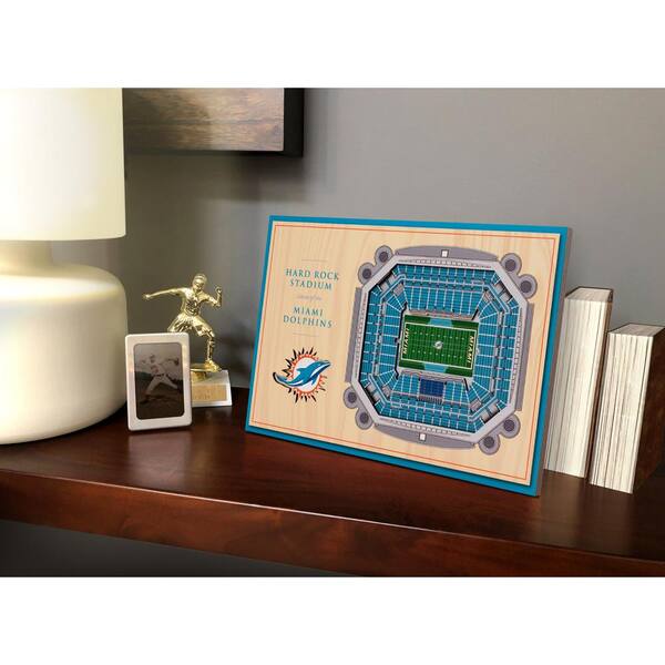 Youthefan Nfl Miami Dolphins 3d Stadiumviews Desktop Display Hard Rock Stadium 8491423 The Home Depot Youthefan Nfl Miami Dolphins 3d, Miami Dolphins Lamp Shade