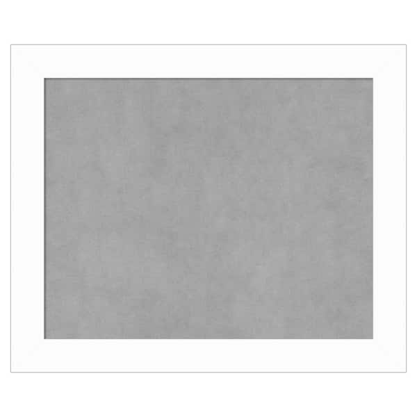 Amanti Art Basic White Narrow 23 in. x 19 in. Framed Magnetic Board