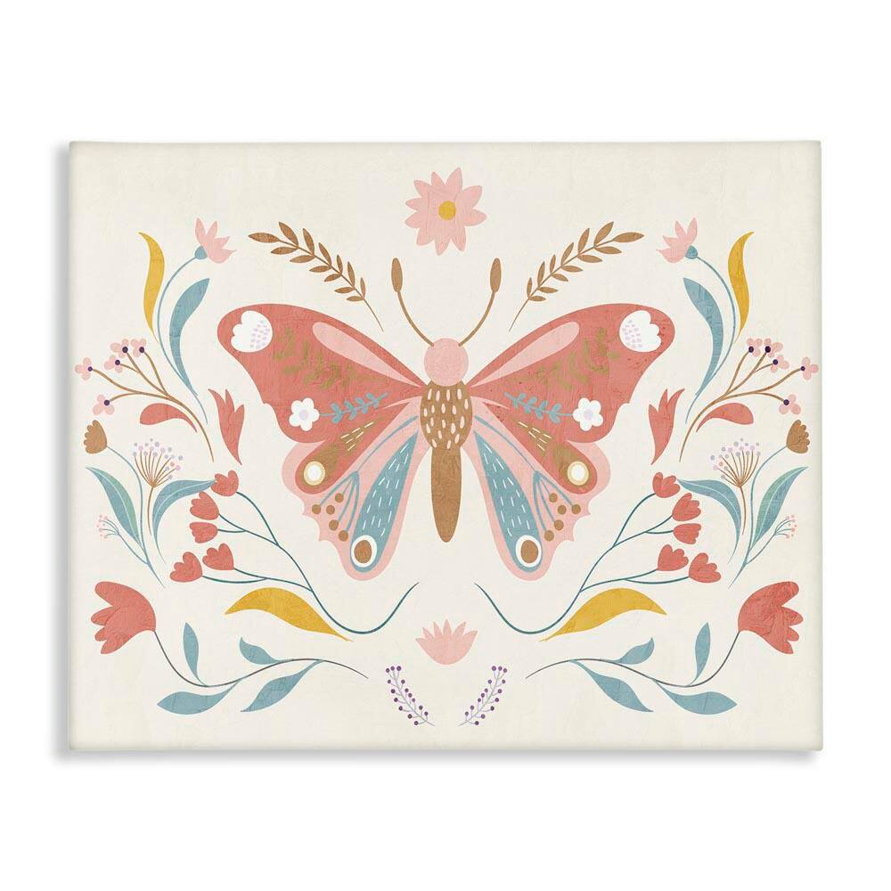 Boho Folk Butterfly by Kim Allen Unframed Animal Graphic Art Print 24 in. x 30 in. price history on PriceWatchPro